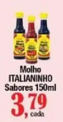 Supermercados Unidos molho italianinho sabores oferta