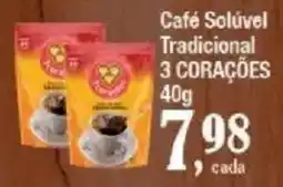 Supermercados Unidos Café Solúvel Tradicional 3 Corações oferta