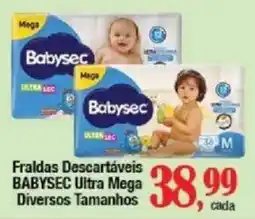 Supermercados Unidos Fraldas descartáveis babysec ultra mega oferta