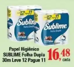 Supermercados Unidos Papel Higiênico Sublime Folha Dupla oferta