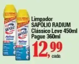 Supermercados Unidos Limpador sapólio radium clássico leve oferta