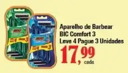 Supermercados Unidos Aparelho de Barbear BIC Comfort 3 oferta