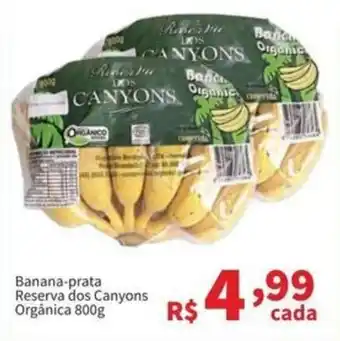 Banana-prata Reserva dos Canyons Orgânica