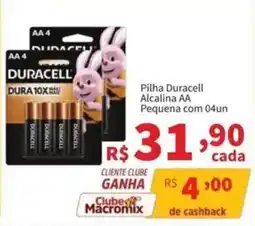 Macromix Atacado Pilha duracell alcalina aa pequena oferta
