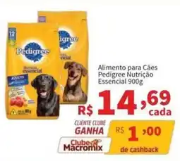 Macromix Atacado Alimento para Cães Pedigree Nutrição Essencial oferta