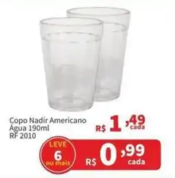 Macromix Atacado Copo Nadir Americano Água oferta