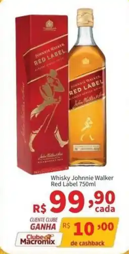 Macromix Atacado Whisky Johnnie Walker Red Label oferta