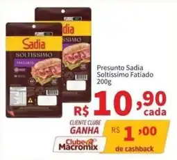 Macromix Atacado Presunto sadia soltissimo fatiado oferta