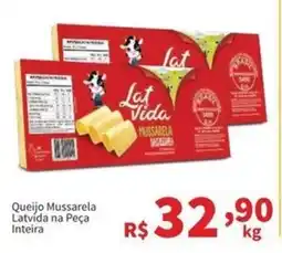 Macromix Atacado Queijo Mussarela Latvida na Peça Inteira oferta