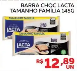 Lider Atacadista Barra choc lacta tamanho família oferta