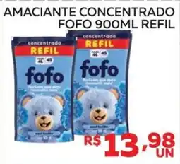 Lider Atacadista Amaciante concentrado fofo 900ml refil oferta