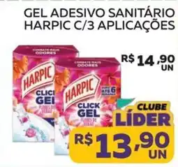 Lider Atacadista Gel adesivo sanitário harpic c/3 aplicações oferta