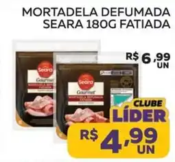 Lider Atacadista Mortadela defumada seara fatiada oferta