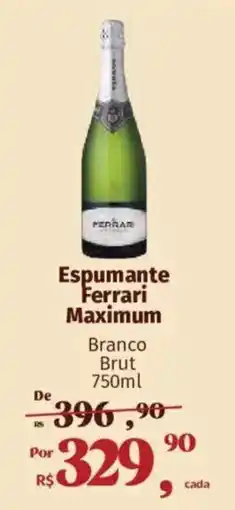 Supermercados Mateus Espumante Ferrari Maximum Branco Brut oferta