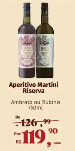 Supermercados Mateus Aperitivo Martini Riserva oferta