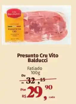 Supermercados Mateus Presunto Cru Vito Balducci oferta