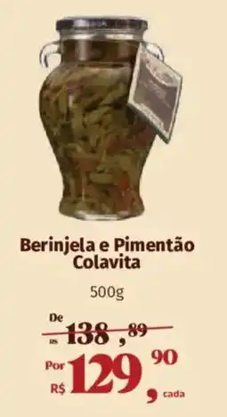 Supermercados Mateus Berinjela e Pimentão Colavita oferta