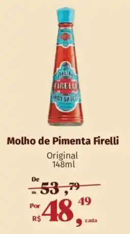Supermercados Mateus Molho de Pimenta Firelli Original oferta