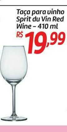 Comper Taça Para Vinho Sprit Du Vin Red Wine oferta
