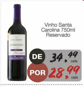 Supermercado Dalben Vinho Santa Carolina Reservado oferta