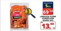 Roldão Linguiça suína congelada seara oferta