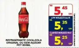 Roldão Refrigerante coca-cola original ou sem açúcar pet oferta