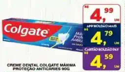 Roldão Creme dental colgate máxima proteção anticáries oferta