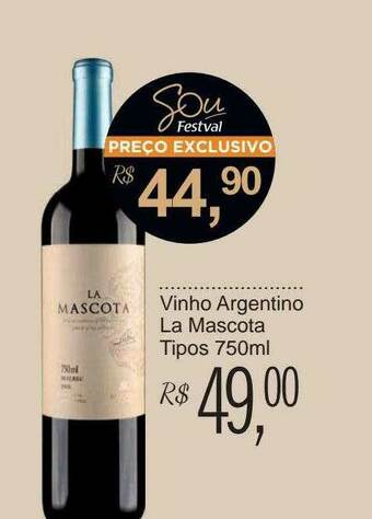 Festval Vinho Argentino La Mascota Tipos oferta