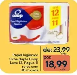Coop Papel higiênico folha dupla Coop oferta