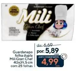 Coop Guardanapo folha dupla Mili Gran Chef oferta
