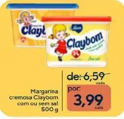 Coop Margarina cremosa claybom com cu sem sal oferta