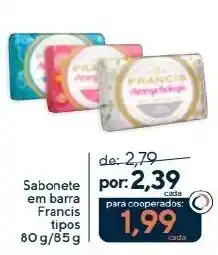 Coop Sabonete em barra francis tipos oferta