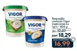 Coop Requeijão cremoso vigor oferta