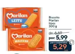 Coop Biscoito Marilan tipos oferta