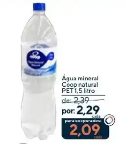 Coop Água mineral Coop natural PET oferta