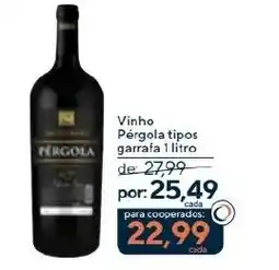 Coop Vinho Pérgola tipos oferta