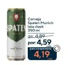 Coop Cerveja Spaten Munich lata sleek oferta