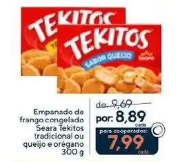 Coop Empanado do frango congelado Seara Tekitos oferta