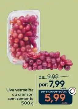 Coop Uva vermelha ou crimson sem semente oferta