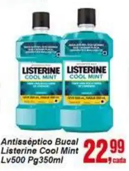 Negreiros Antisséptico bucal listerine cool mint oferta