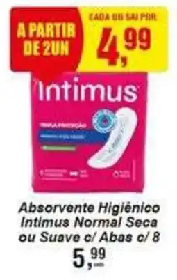 Negreiros Absorvente Higiênico Intimus Normal Seca ou Suave oferta