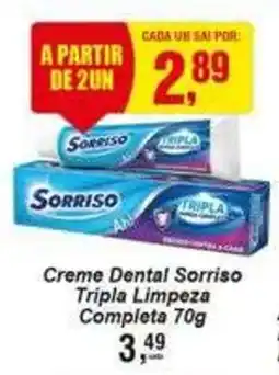 Negreiros Creme Dental Sorriso Tripla Limpeza Completa oferta