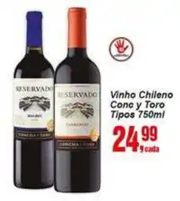 Negreiros Vinho Chileno Conc y Toro oferta