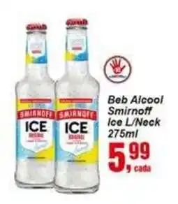 Negreiros Beb Alcool Smirnoff Ice L/Neck oferta
