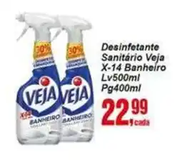 Negreiros Desinfetante Sanitário Veja X-14 Banheiro oferta