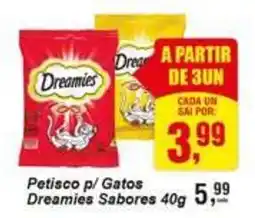 Negreiros Petisco p/ Gatos Dreamies Sabores oferta