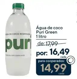 Coop Água de coco puri green oferta