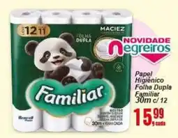 Negreiros Papel Higienico Folha Dupla Familiar oferta