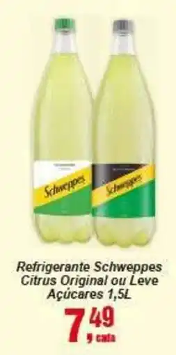Negreiros Refrigerante schweppes citrus original ou leve oferta