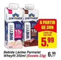 Negreiros Bebida Láctea Parmalat Wheyfit oferta